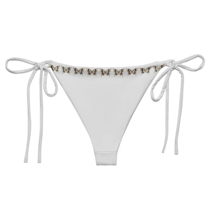 Brazilian-Bikinihose | Vintage Butterfly - Recycelt | Hellgrau - Christine Wagner