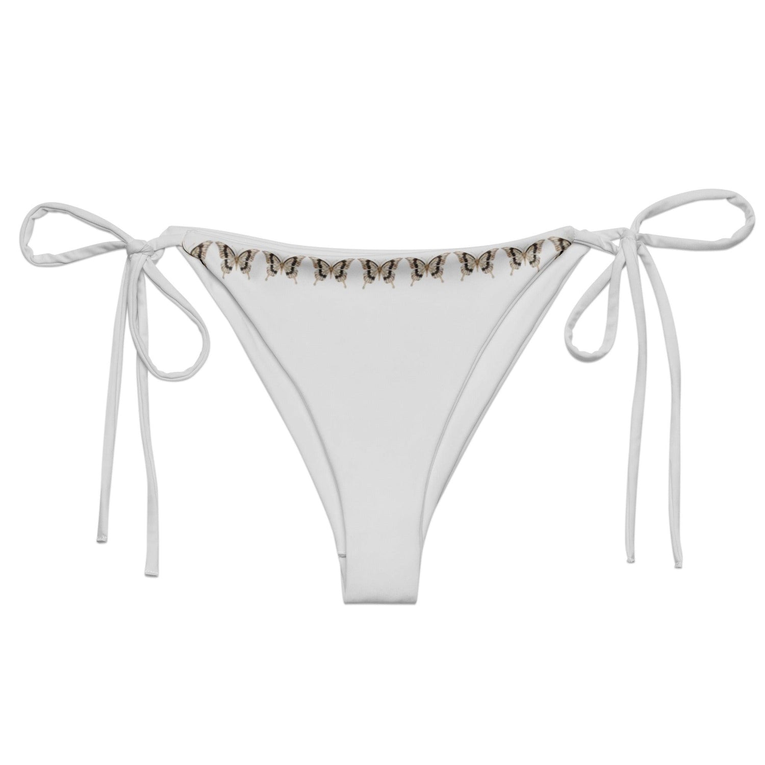 Brazilian-Bikinihose | Vintage Butterfly - Recycelt | Hellgrau - Christine Wagner