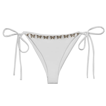Brazilian-Bikinihose | Vintage Butterfly - Recycelt | Hellgrau - Christine Wagner