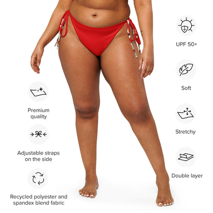 Brazilian-Bikinihose | Vintage Butterfly - Recycelt | Rot - Christine Wagner