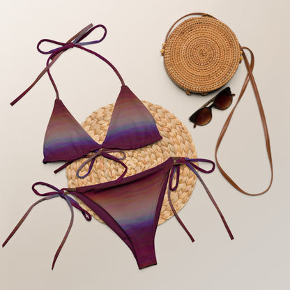 Triangel-Bikini Oberteil | Aurora Night – Recycelt | Christine Wagner