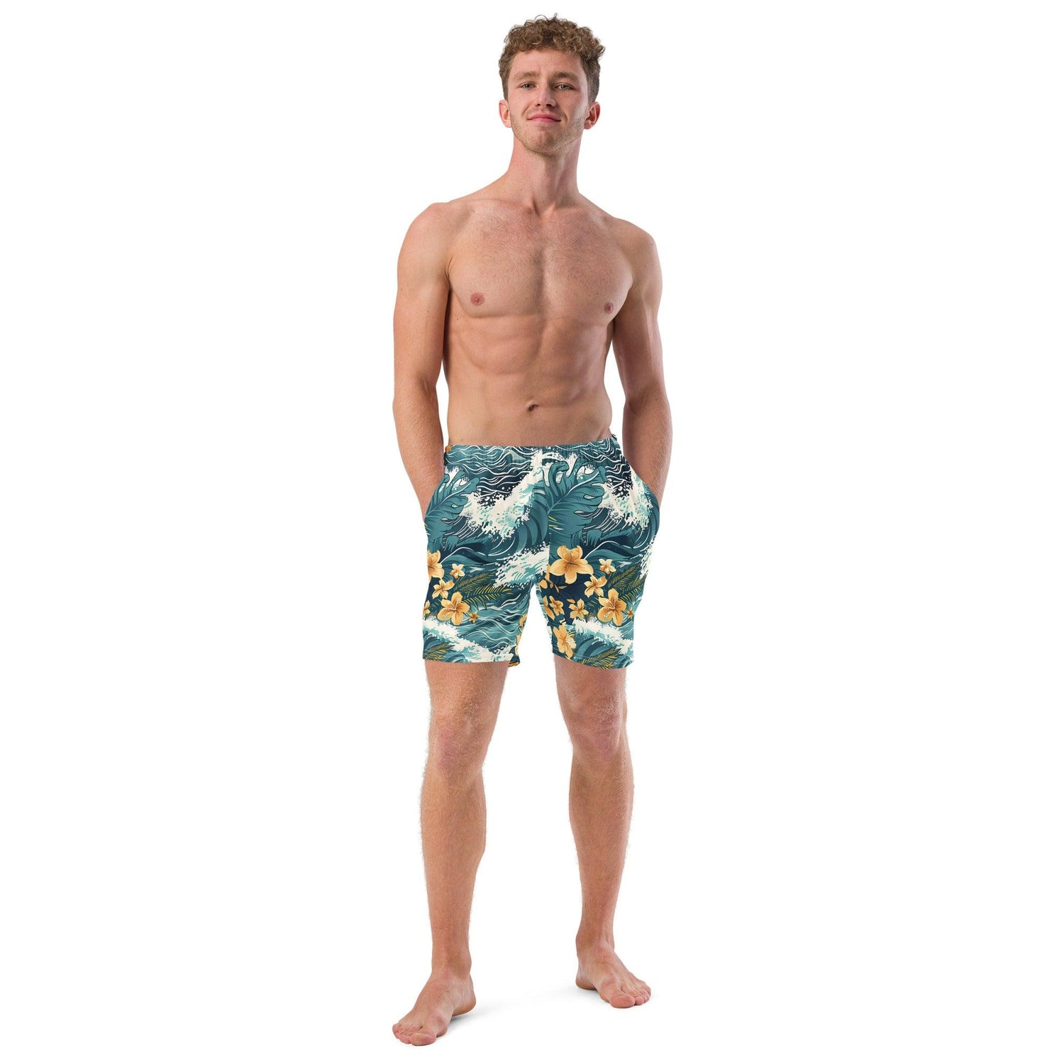 Herren Badeshorts | Island Vibes| Recycelt - Christine Wagner