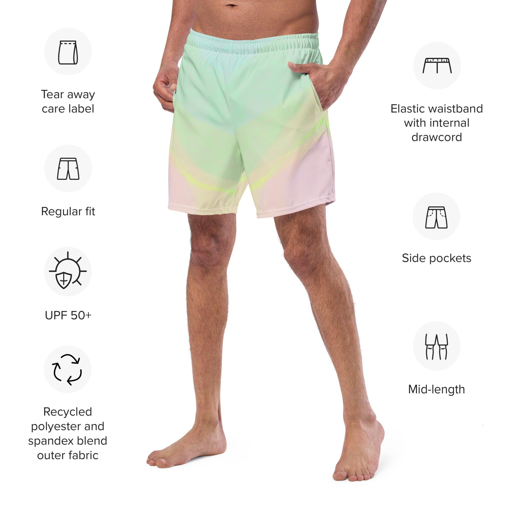 Herren Badeshorts | Electric Pistachio  | Recycelt - Christine Wagner