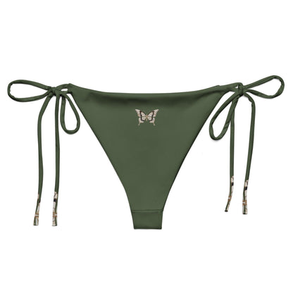 Brazilian - Bikinihose | Vintage Butterfly 1 - Recycelt | Grün - Minimal - Bikini - Christine Wagner Studio