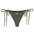 Brazilian - Bikinihose | Vintage Butterfly 1 - Recycelt | Grün - Minimal - Bikini - Christine Wagner Studio