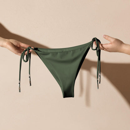 Brazilian - Bikinihose | Vintage Butterfly 1 - Recycelt | Grün - Minimal - Bikini - Christine Wagner Studio