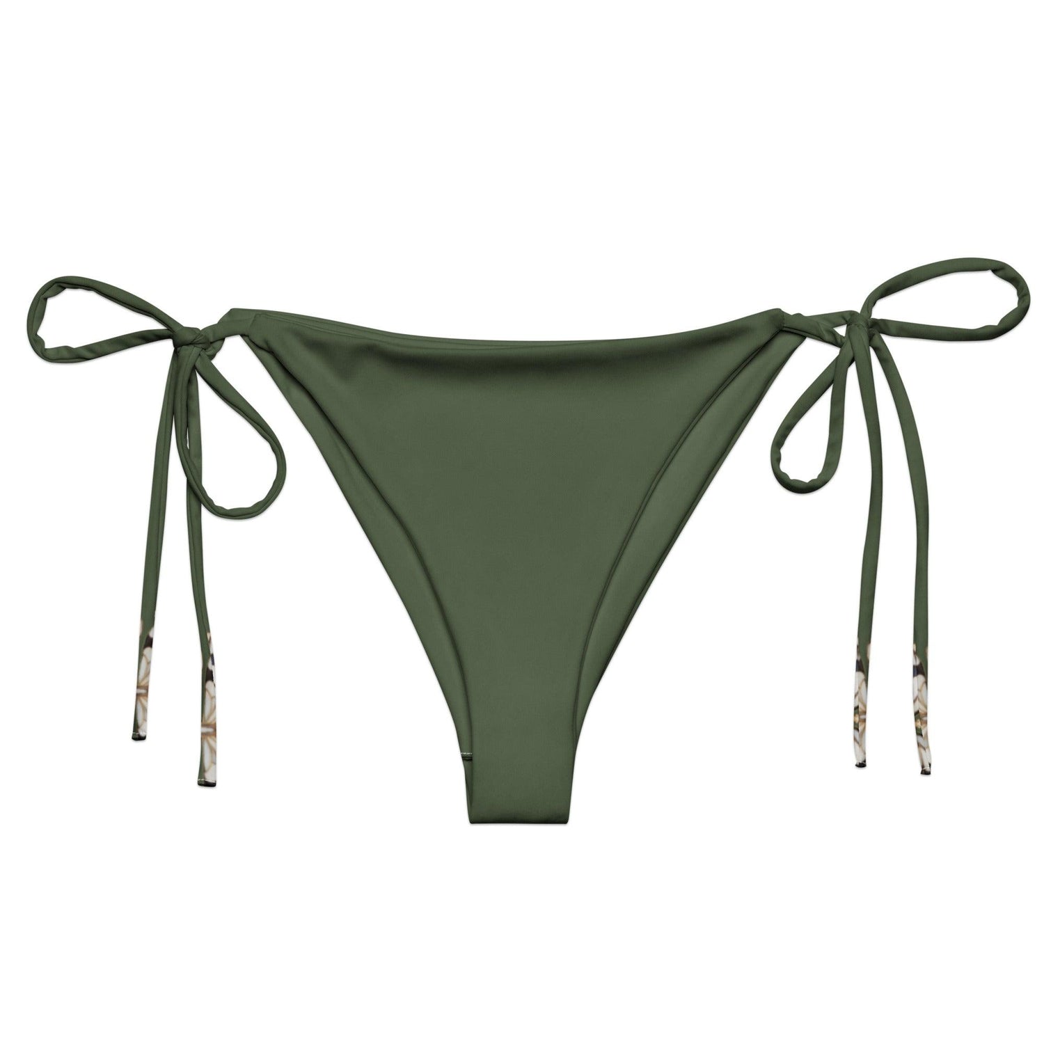Brazilian - Bikinihose | Vintage Butterfly 1 - Recycelt | Grün - Minimal - Bikini - Christine Wagner Studio