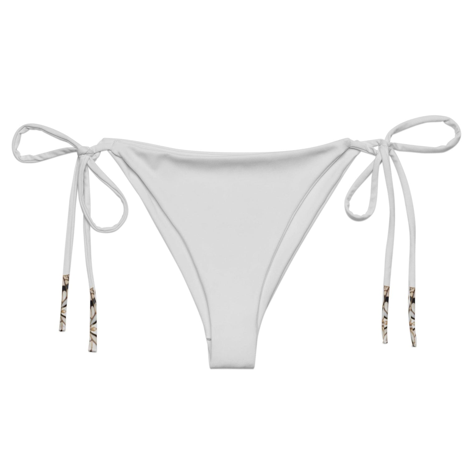 Brazilian - Bikinihose | Vintage Butterfly 1 - Recycelt | Naturweiß - Minimal - Bikini - Christine Wagner Studio