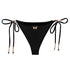 Brazilian - Bikinihose | Vintage Butterfly - Recycelt | Schwarz - Minimal - Bikini - Christine Wagner Studio