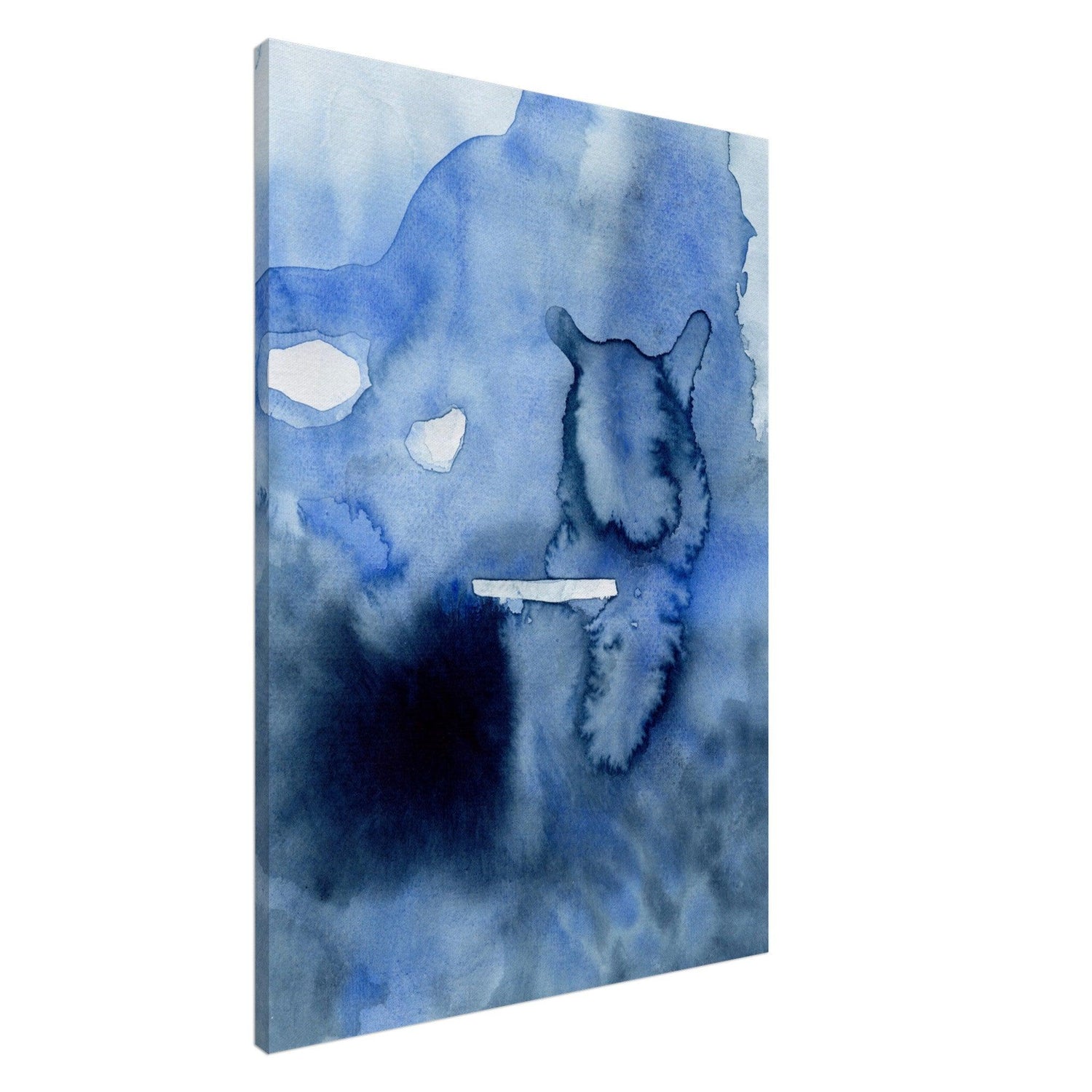 Deeper into the Blue Aquarell | Leinwandbild | Christine Wagner - Leinwandbild - Christine Wagner Studio