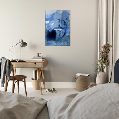 Deeper into the Blue Aquarell | Leinwandbild | Christine Wagner - Leinwandbild - Christine Wagner Studio