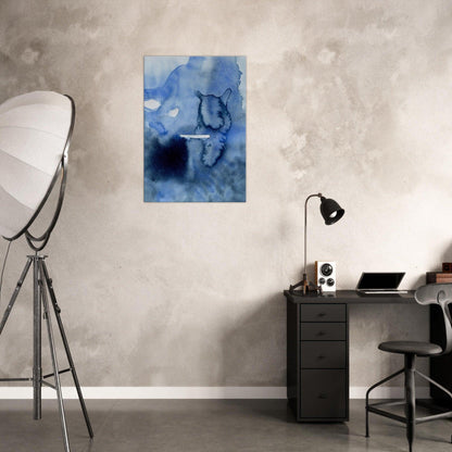 Deeper into the Blue Aquarell | Leinwandbild | Christine Wagner - Leinwandbild - Christine Wagner Studio