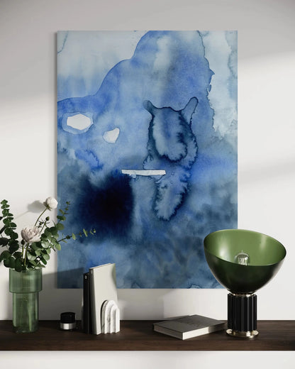 Deeper into the Blue Aquarell | Leinwandbild | Christine Wagner - Leinwandbild - Christine Wagner Studio