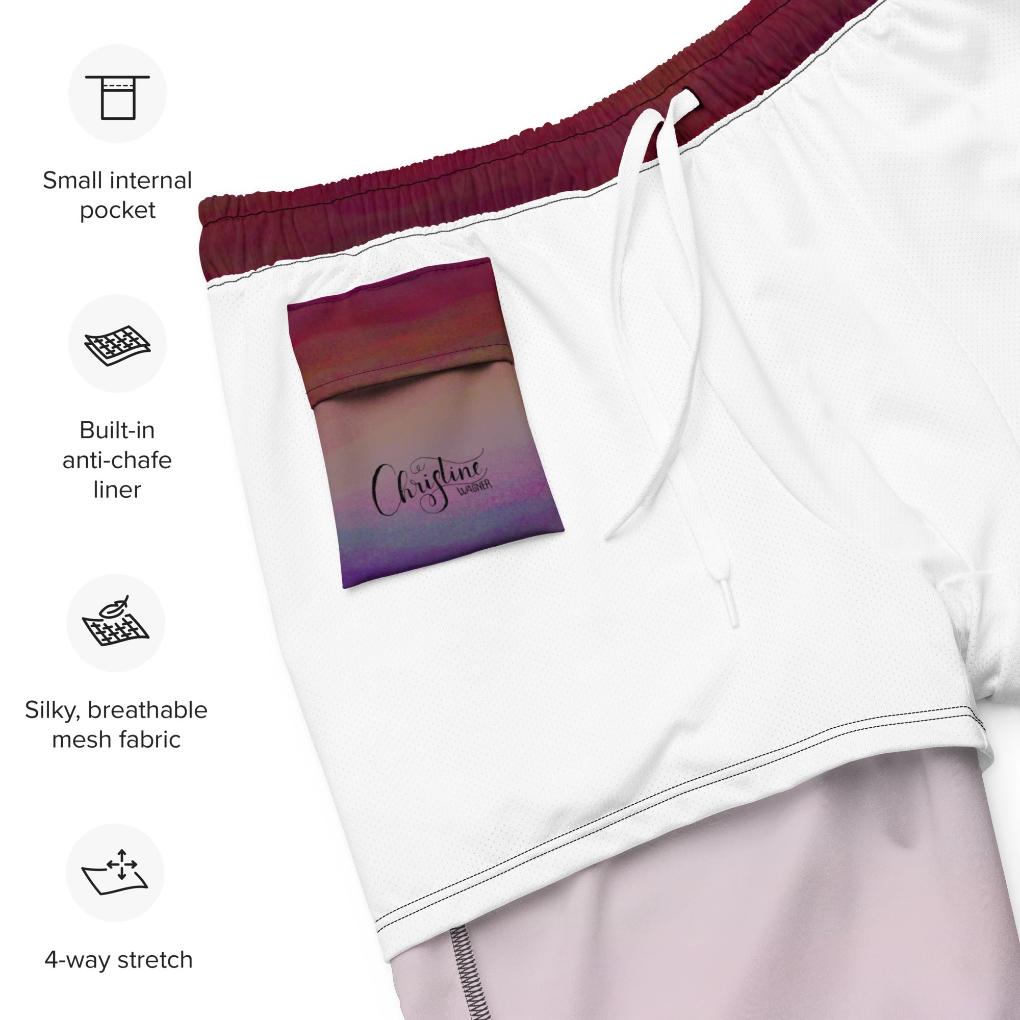 Herren Badeshorts | Aurora Night | Recycelt | Christine Wagner - Badeshorts - Christine Wagner Studio