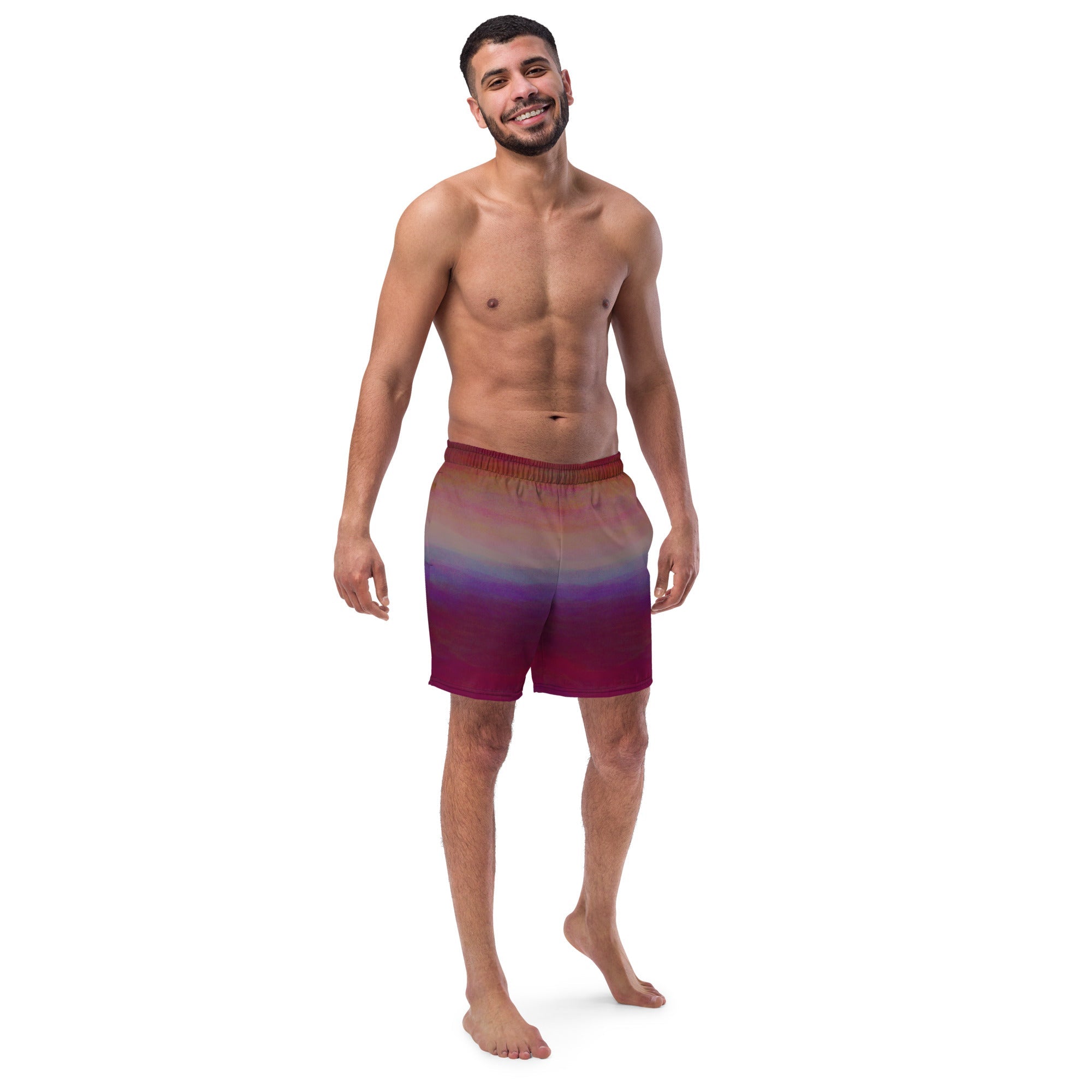 Herren Badeshorts | Aurora Night | Recycelt | Christine Wagner - Badeshorts - Christine Wagner Studio