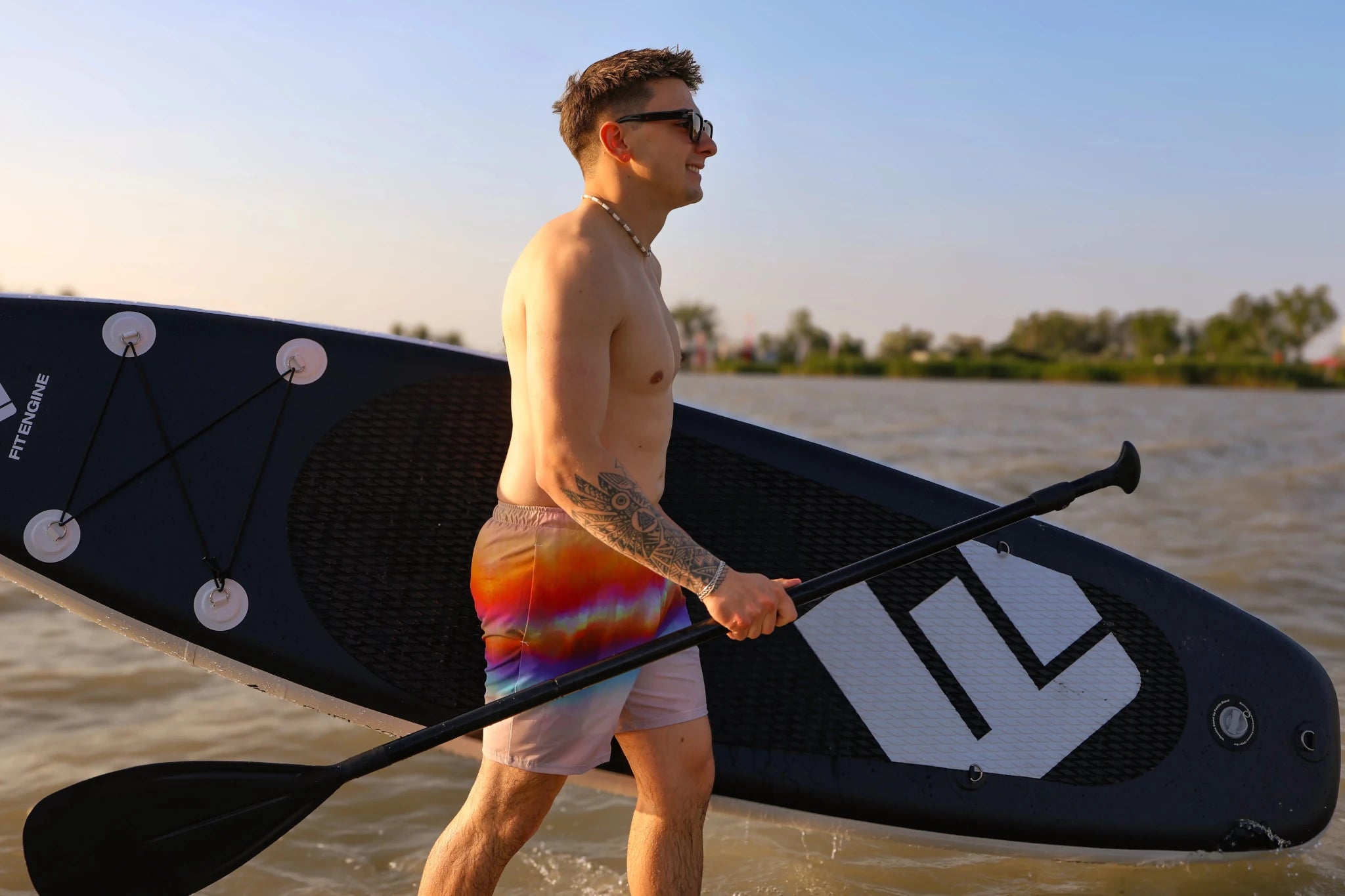 Herren Badeshorts | Aurora Sand | Recycelt | Christine Wagner - Badeshorts - Christine Wagner Studio
