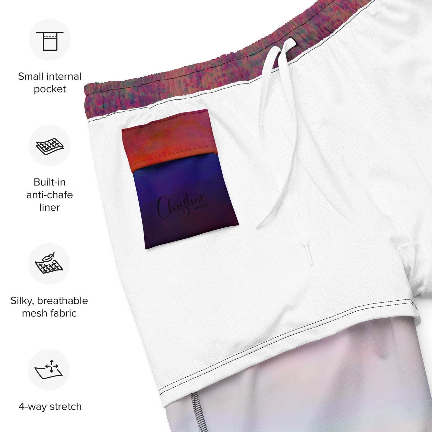 Herren Badeshorts | Aurora Twilight | Recycelt | Christine Wagner - Badeshorts - Christine Wagner Studio