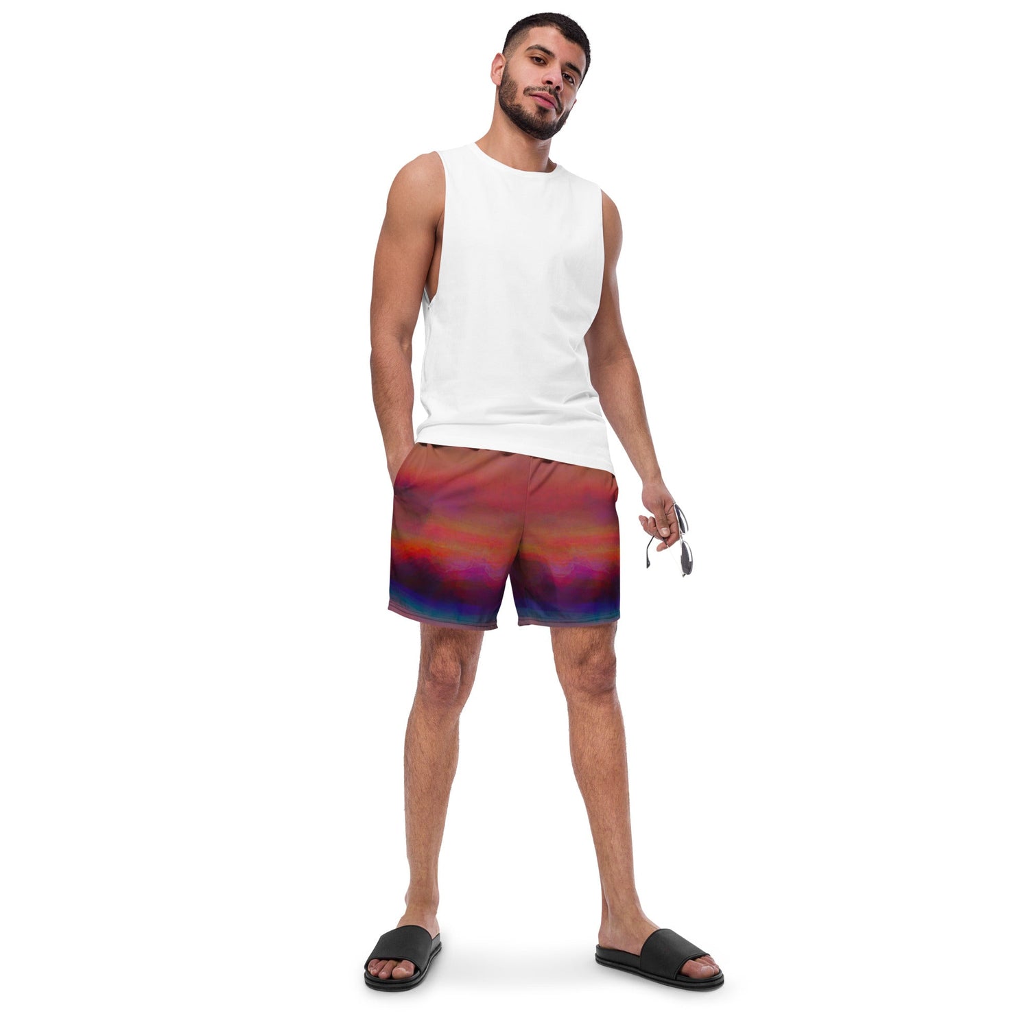 Herren Badeshorts | Aurora Twilight | Recycelt | Christine Wagner - Badeshorts - Christine Wagner Studio