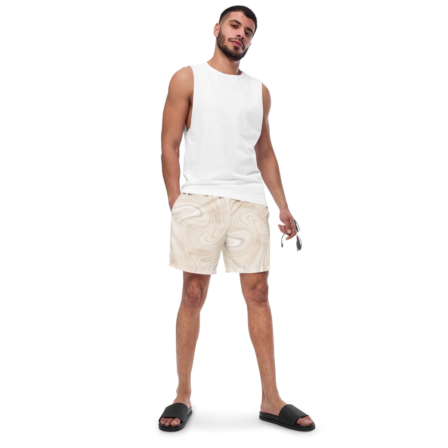 Herren Badeshorts | Coconut Swirl | Recycelt | Christine Wagner - Christine Wagner Studio