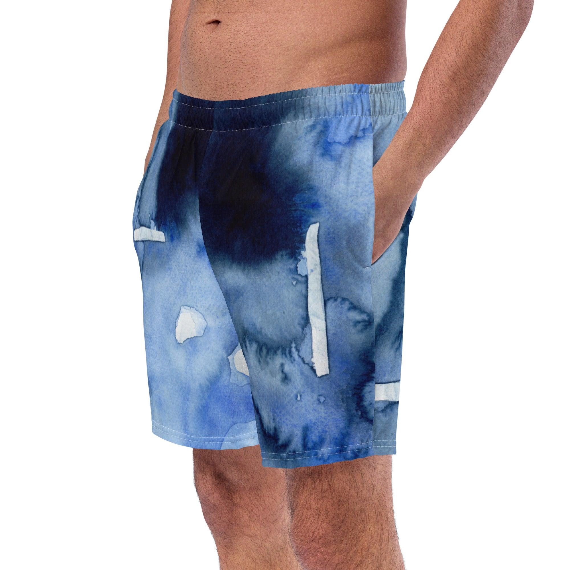 Herren Badeshorts | Deeper into the Blue| Recycelt - Badeshorts - Christine Wagner Studio
