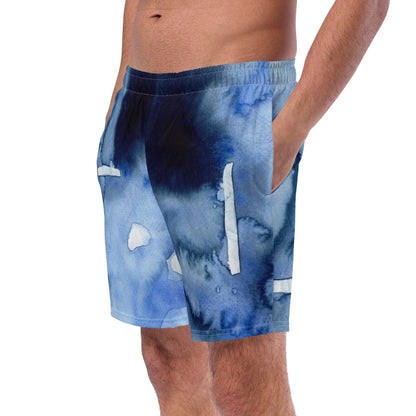 Herren Badeshorts | Deeper into the Blue| Recycelt - Badeshorts - Christine Wagner Studio