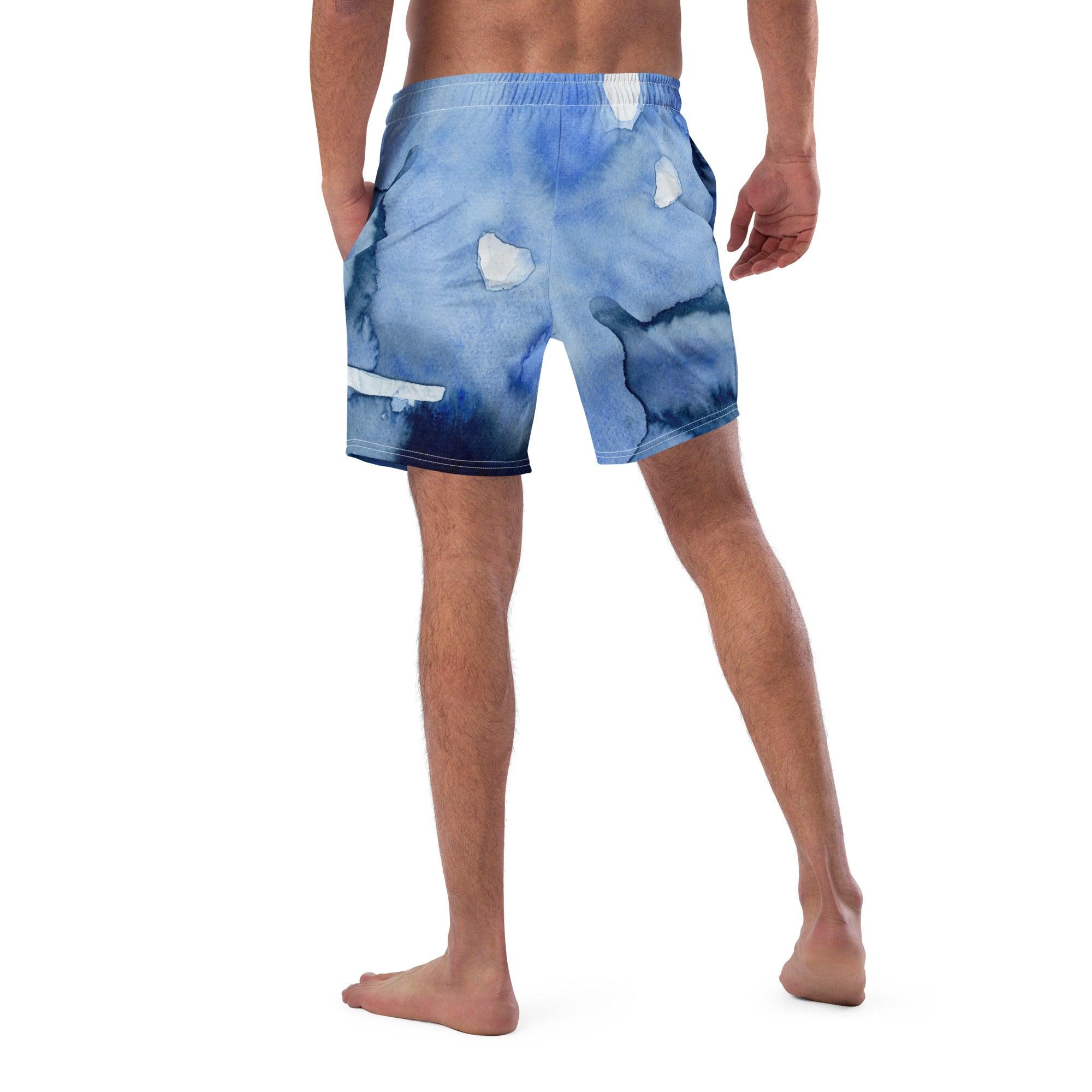 Herren Badeshorts | Deeper into the Blue| Recycelt - Badeshorts - Christine Wagner Studio