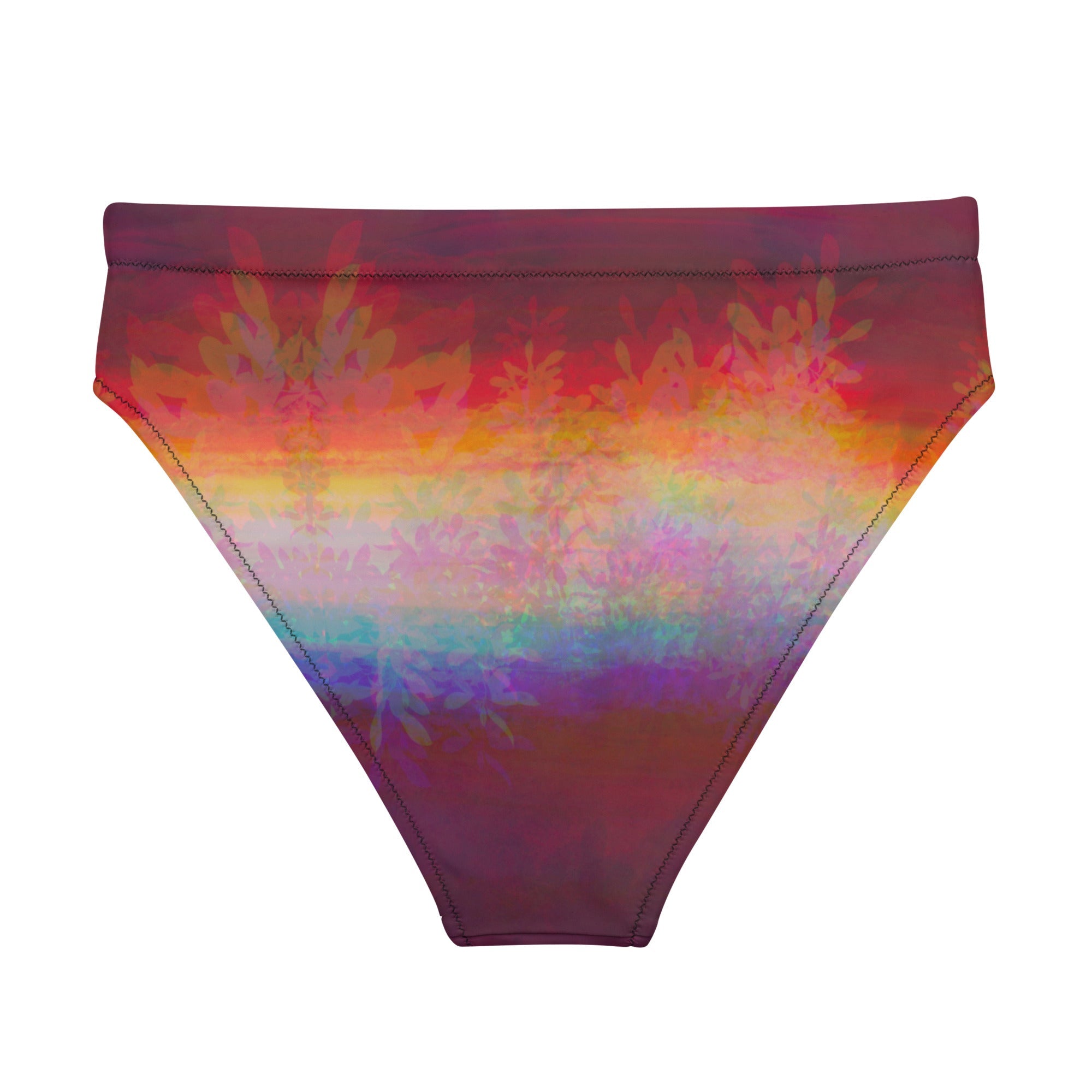 High - Waist Bikinihose | Aurora Bloom – Recycelt | Christine Wagner - Bikini - Christine Wagner Studio