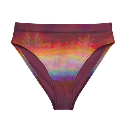 High - Waist Bikinihose | Aurora Bloom – Recycelt | Christine Wagner - Bikini - Christine Wagner Studio