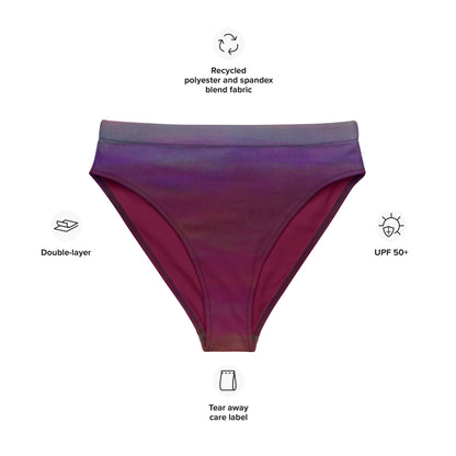 High - Waist Bikinihose | Aurora Night – Recycelt | Christine Wagner - Bikini - Christine Wagner Studio