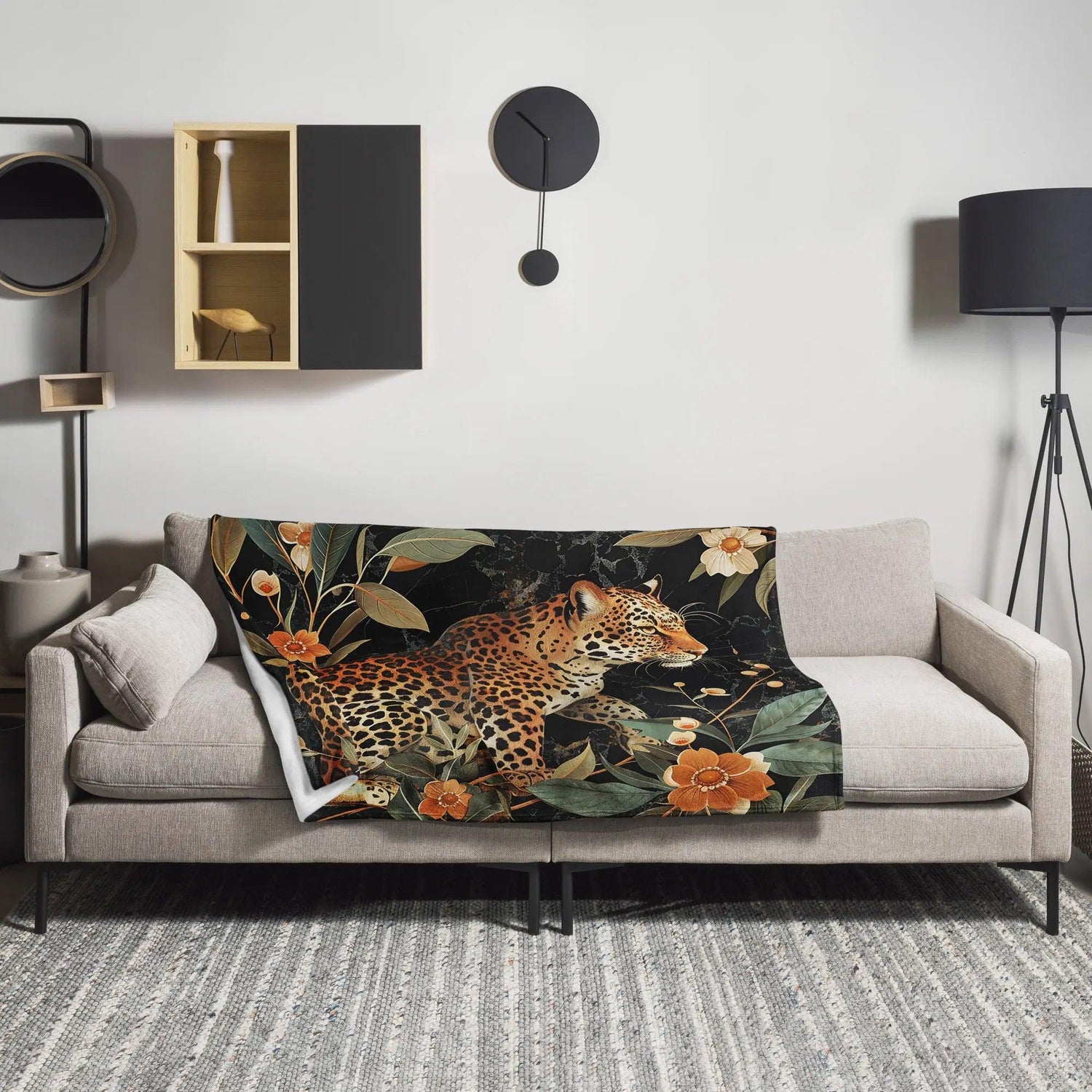 Kuscheldecke | Wild Leopard | Christine Wagner - Christine Wagner Studio
