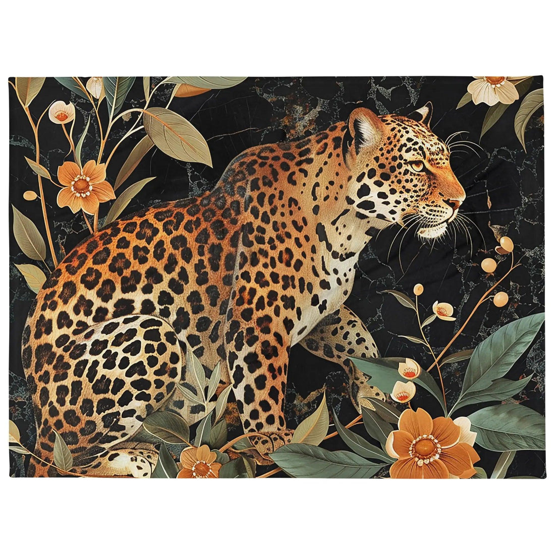 Kuscheldecke | Wild Leopard | Christine Wagner - Christine Wagner Studio