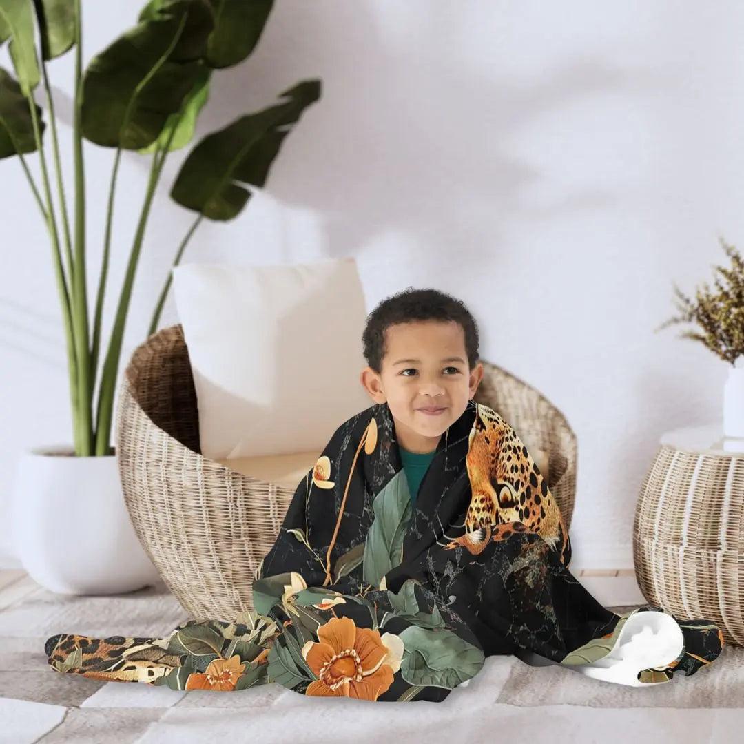 Kuscheldecke | Wild Leopard | Christine Wagner - Christine Wagner Studio
