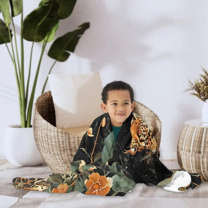 Kuscheldecke | Wild Leopard | Christine Wagner - Christine Wagner Studio