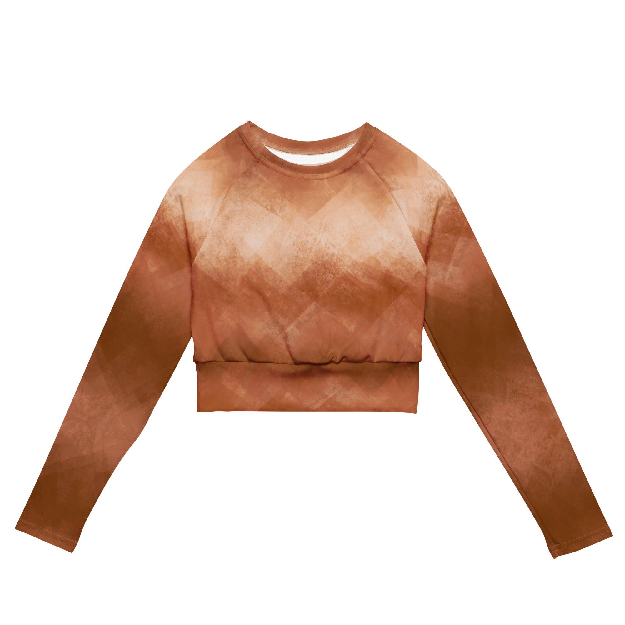 Langarm Crop Top | Chai Latte | Recycelt | Christine Wagner - Active Wear - Christine Wagner Studio