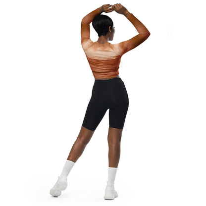 Langarm Crop Top | Chai Latte | Recycelt | Christine Wagner - Active Wear - Christine Wagner Studio