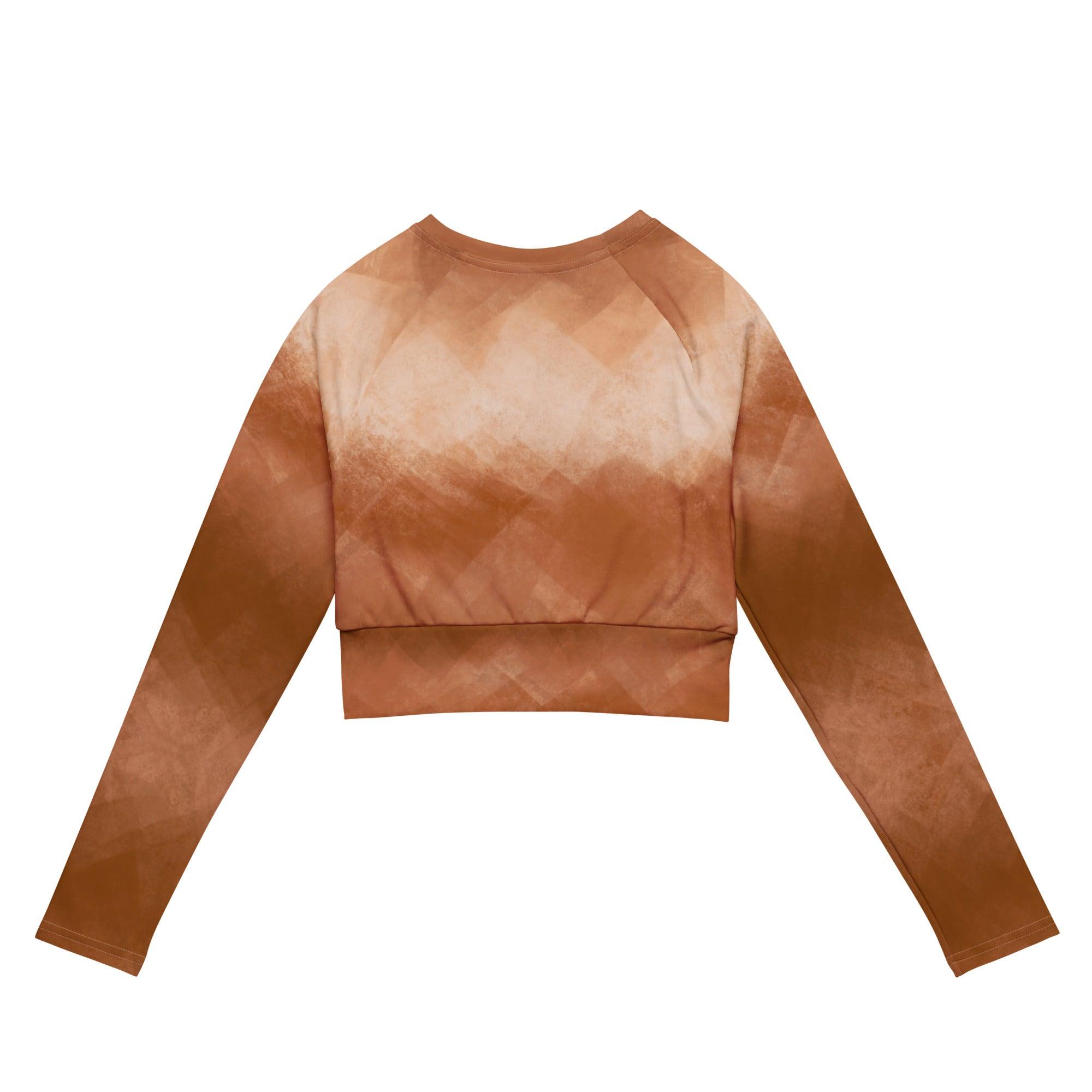 Langarm Crop Top | Chai Latte | Recycelt | Christine Wagner - Active Wear - Christine Wagner Studio