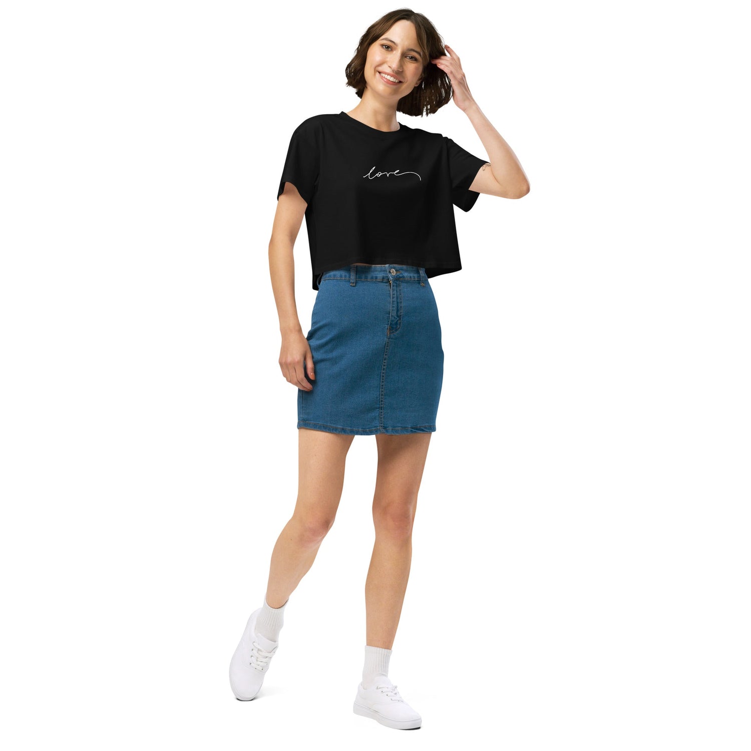 Love - Crop Tee | Essential Neutrals | Christine Wagner - Christine Wagner Studio
