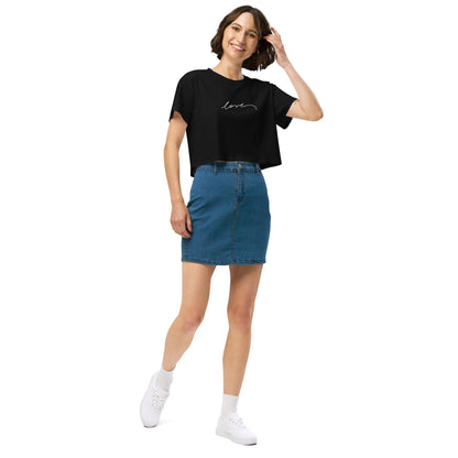 Love - Crop Tee | Essential Neutrals | Christine Wagner - Christine Wagner Studio