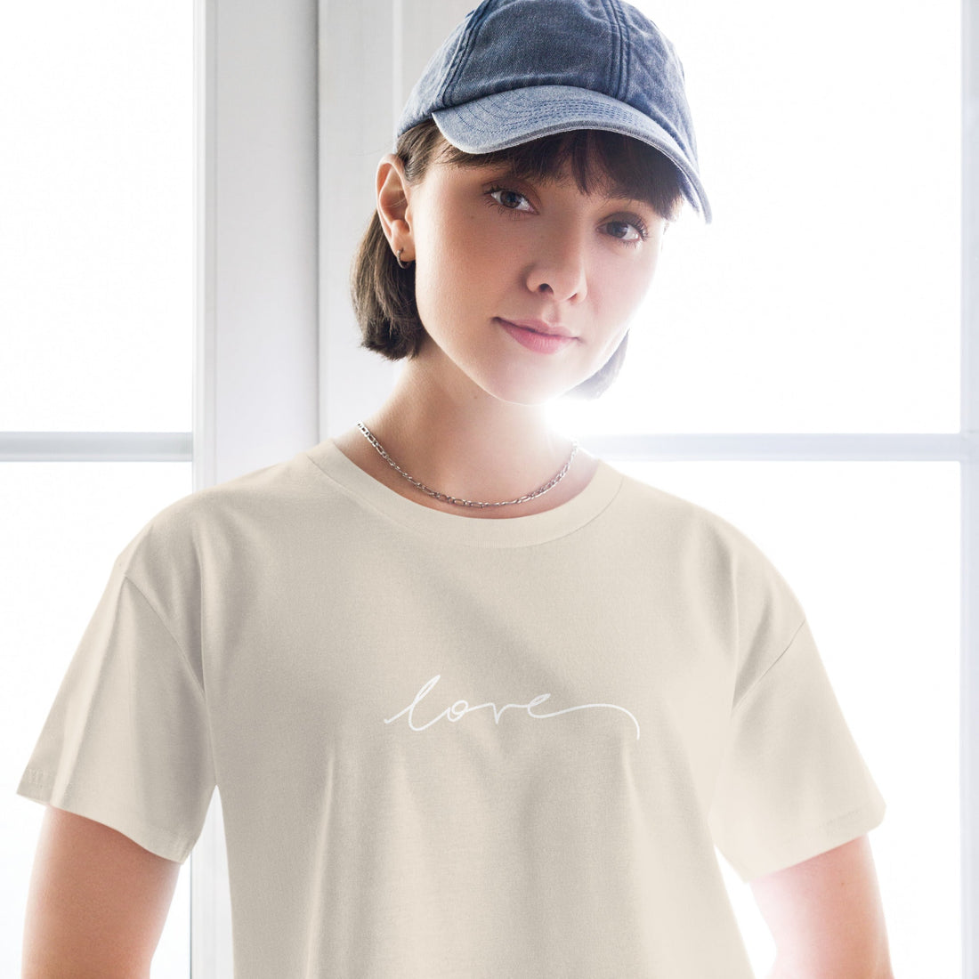 Love - Crop Tee | Essential Neutrals | Christine Wagner - Christine Wagner Studio