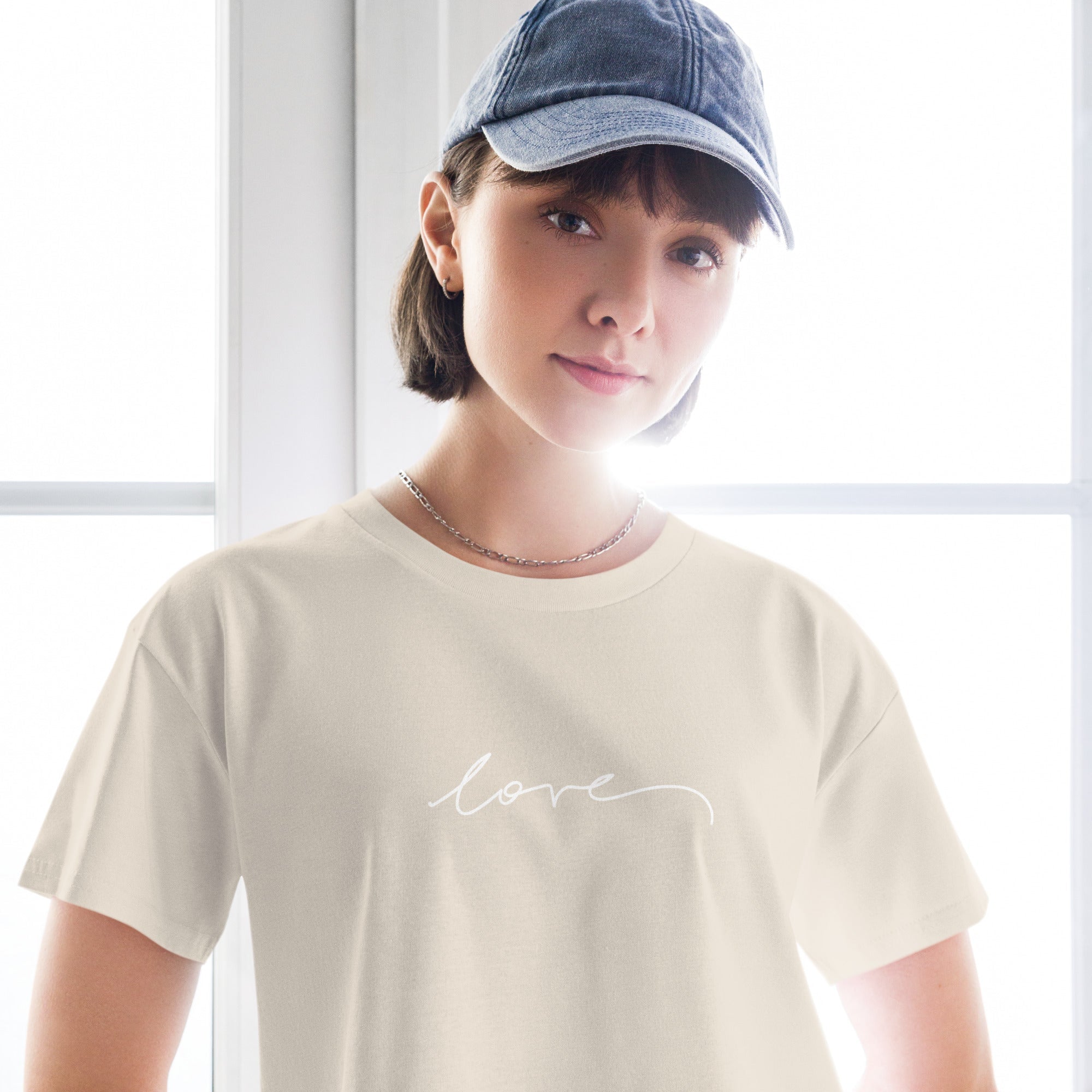 Love - Crop Tee | Essential Neutrals | Christine Wagner - Christine Wagner Studio
