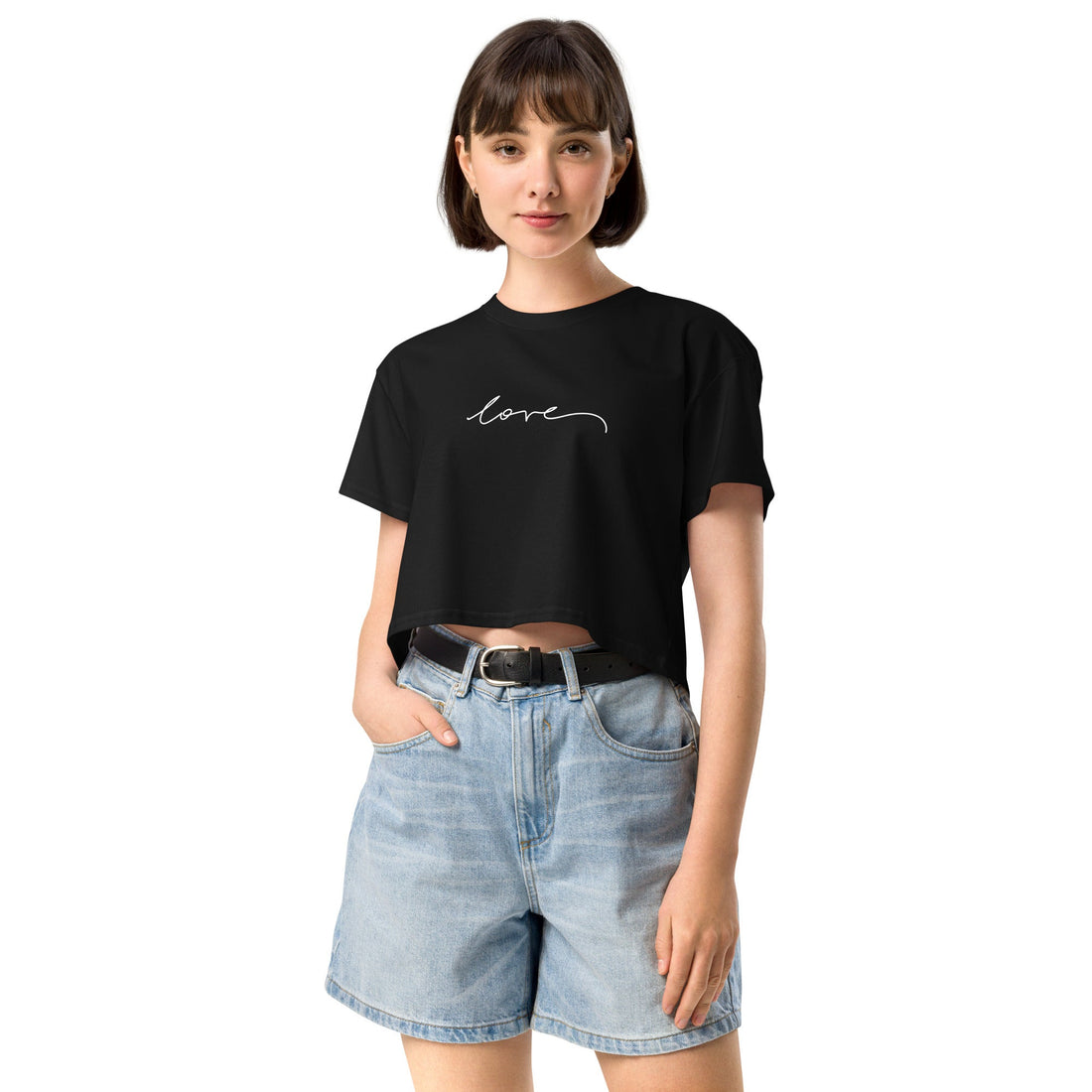 Love - Crop Tee | Essential Neutrals | Christine Wagner - Christine Wagner Studio