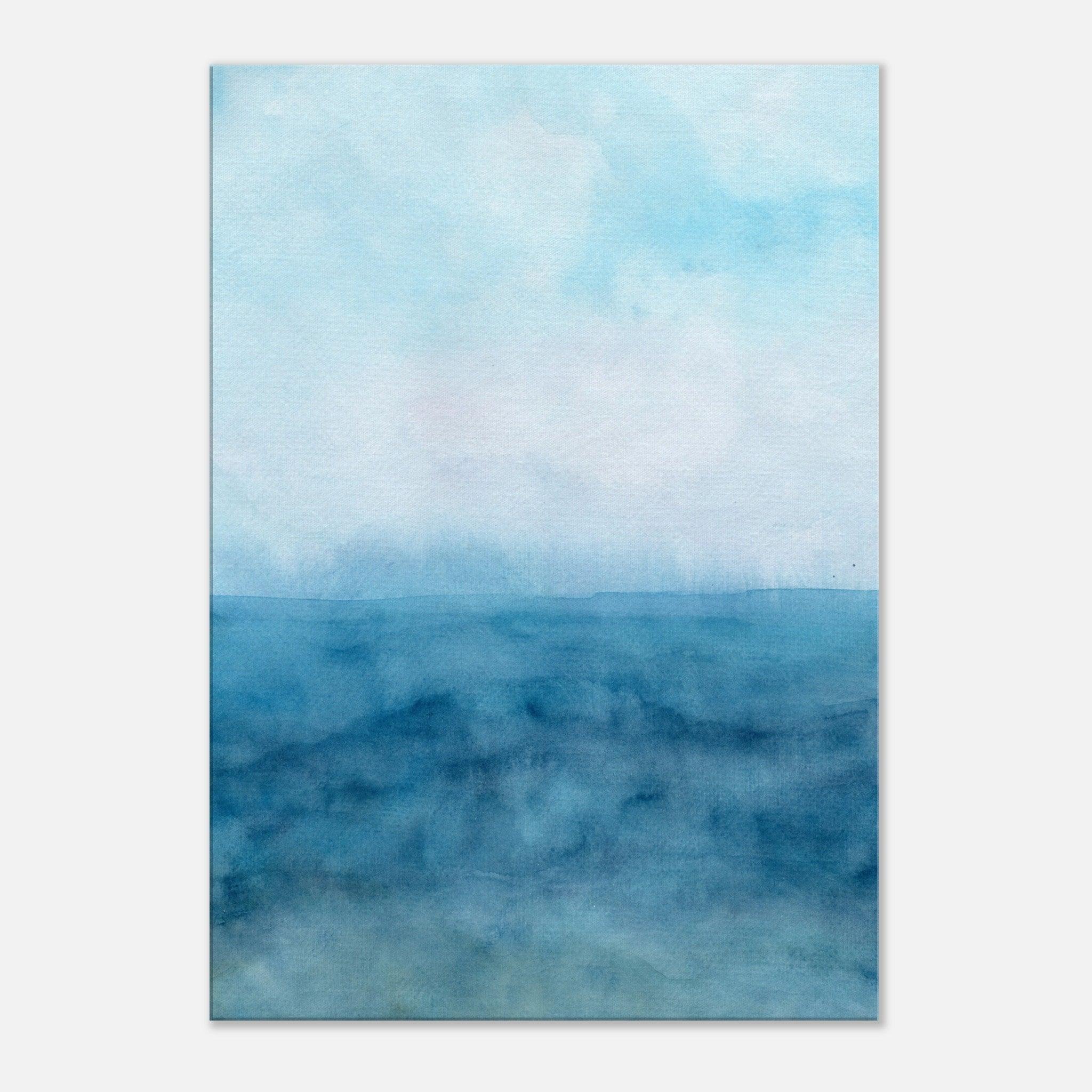 Ocean &amp; Sky Aquarell | Leinwandbild | Christine Wagner - Leinwandbild - Christine Wagner Studio