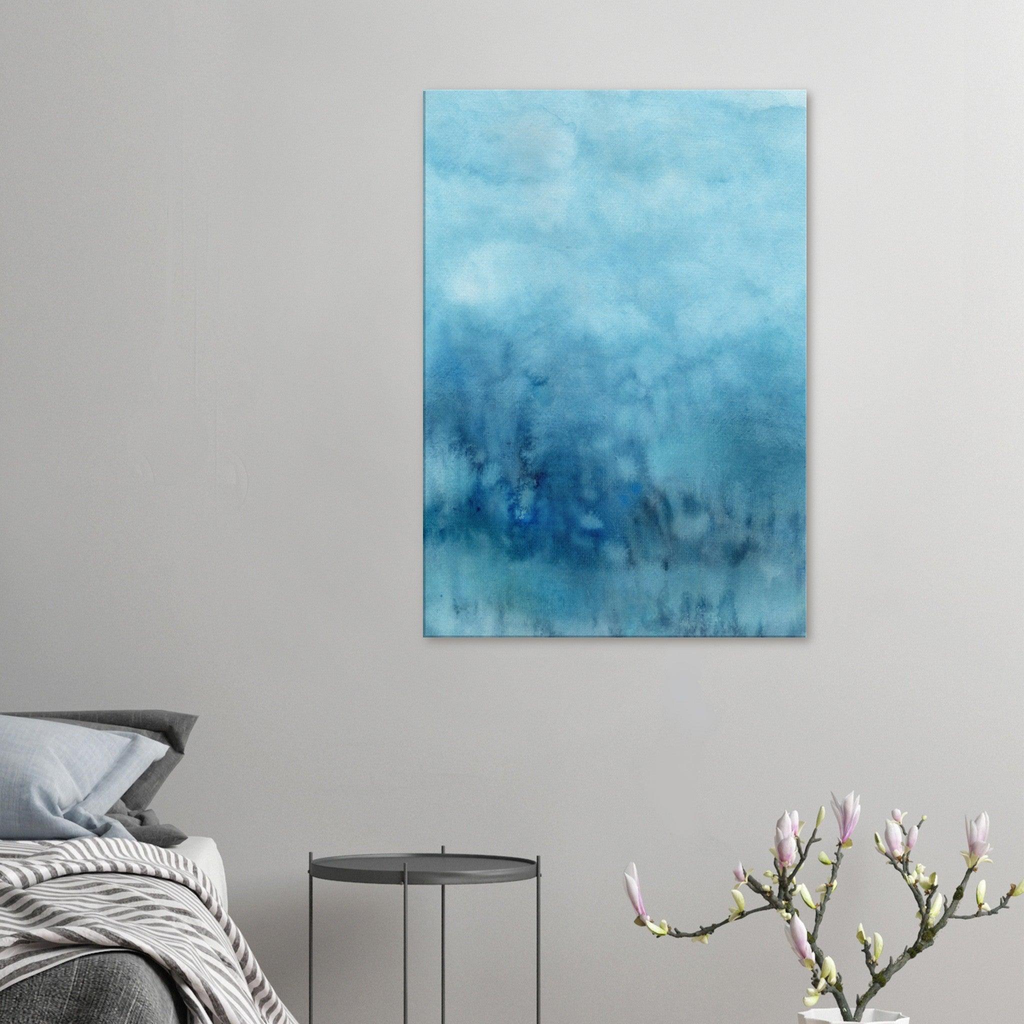 Play of Clouds &amp; Rain Aquarell | Leinwandbild | Christine Wagner - Leinwandbild - Christine Wagner Studio
