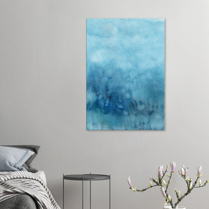 Play of Clouds &amp; Rain Aquarell | Leinwandbild | Christine Wagner - Leinwandbild - Christine Wagner Studio