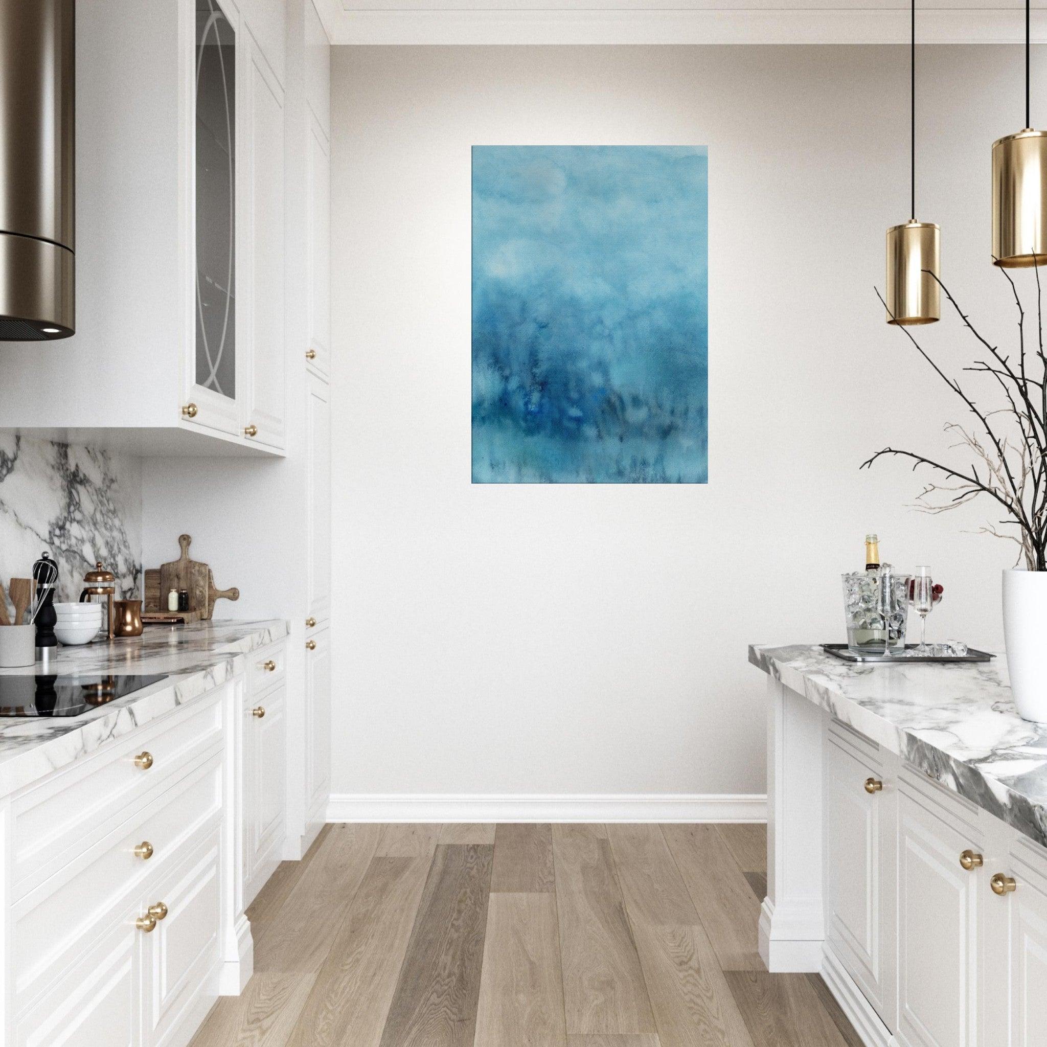 Play of Clouds &amp; Rain Aquarell | Leinwandbild | Christine Wagner - Leinwandbild - Christine Wagner Studio