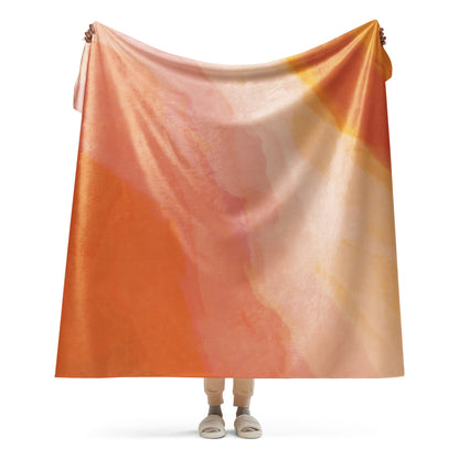 Sherpa Decke mit Fell | Harmony | Christine Wagner | - Decke - Christine Wagner Studio