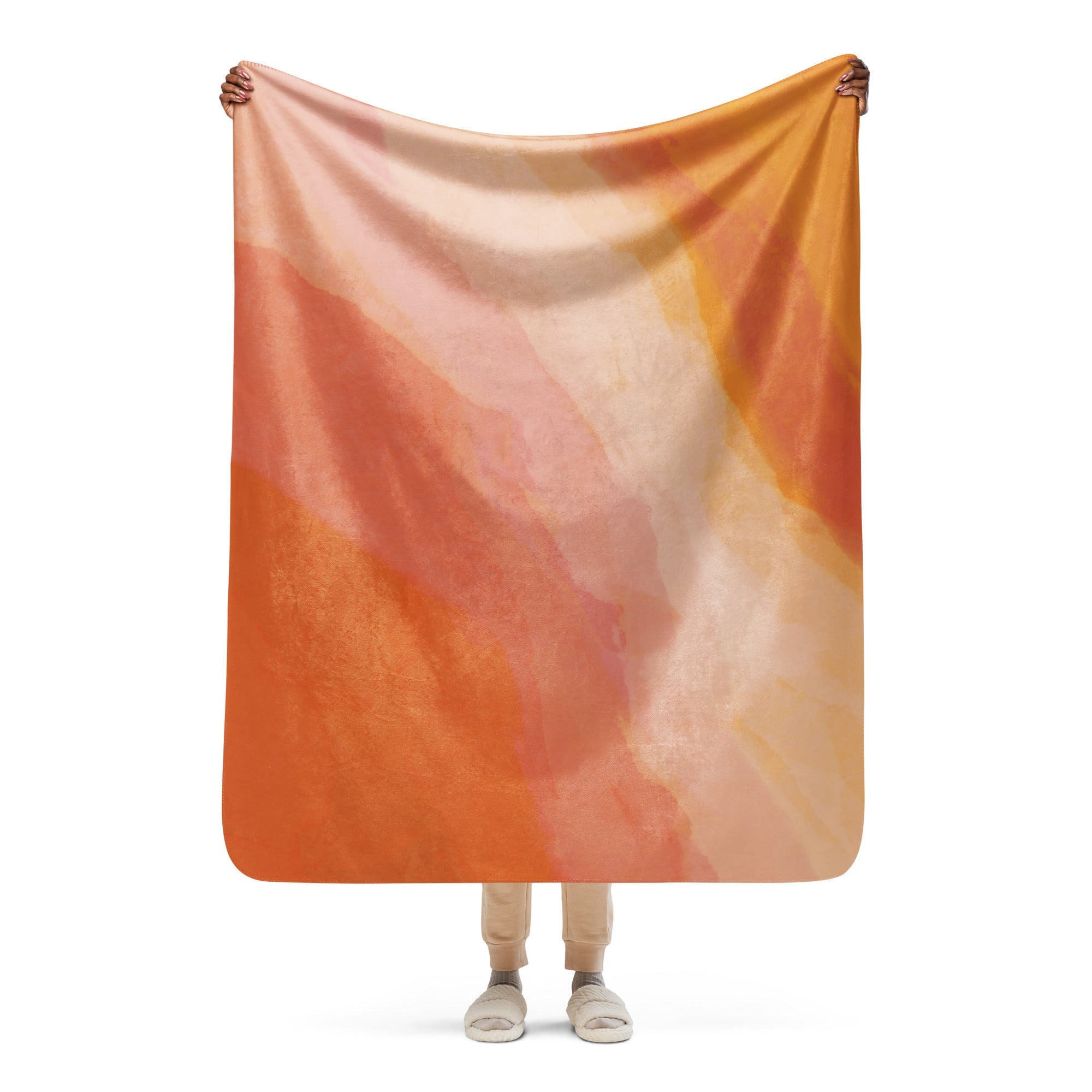 Sherpa Decke mit Fell | Harmony | Christine Wagner | - Decke - Christine Wagner Studio