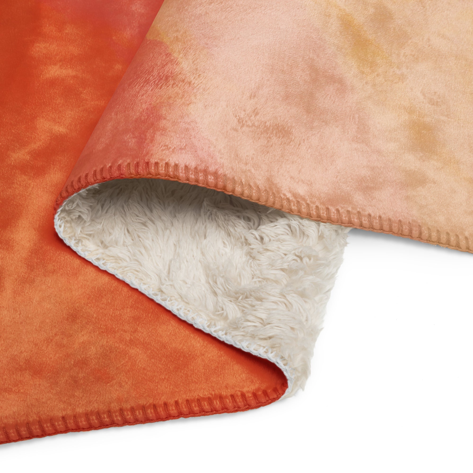 Sherpa Decke mit Fell | Harmony | Christine Wagner | - Decke - Christine Wagner Studio