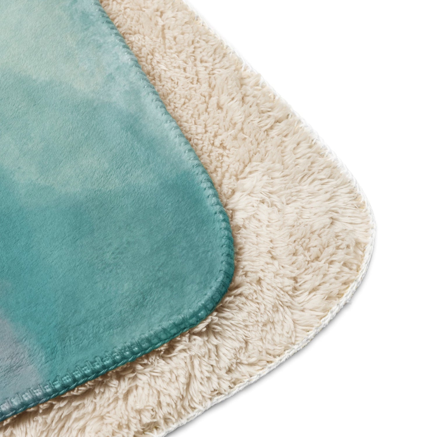Sherpa Decke mit Kuschelfell |By the Sea | Christine Wagner - Christine Wagner Studio