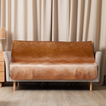 Sherpa Decke mit Kuschelfell | Chai Latte | Christine Wagner - Decke - Christine Wagner Studio